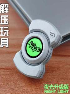 Stainless Steel Three-In-One Fidget Spinner Toy Pressure Relief Metallurgical Finger Reduction God Tool Telegraph Clip Push Card