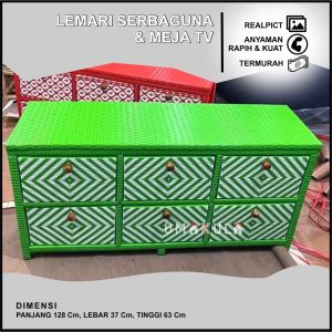 LEMARI RAK 6 WARNA MOTIF GARIS ROTAN SINTETIS MURAH / LACI SERBAGUNA MODERN / RAK PENYIMPANAN BAJU /BERKAS MEJA TV MINIMALIS TERMURAH 2023