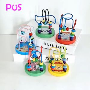 Đồ chơi luồn hạt mê cung đồ chơi luồn hạt gỗ size nhỏ thông minh cho bé