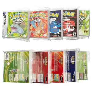 Bandai | Pokemon 32 Bit Video Game Collection Game Cards Boxed Series Emerald FireRed Leafgreen Ruby Sapphire 5 Versions GBA Game