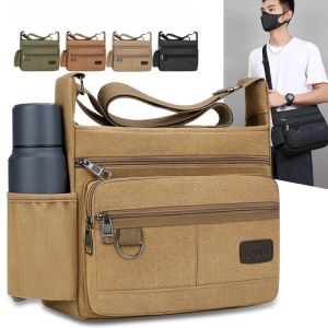 Men Canvas Shoulder Bags Casual Tote Travel Mens Crossbody Bag Luxury Messenger Bags Fashion Handbag