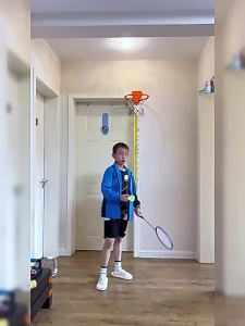 3 Ball Badminton Trainer Alat Latihan Badminton Automatic Rebound Shuttlecock Singles Practice 羽毛球练习