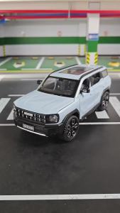 1:24 Haval X-DOG Escalade Models Toys Cars Alloy 6 Doors Opened Miniature Car with Pull Back Light Sound Vehicles Children Gifts