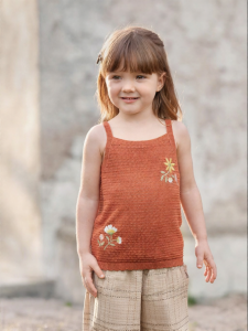 babylove | Summer Baby Girl Sleeveless Vest Embroidered T-Shirt