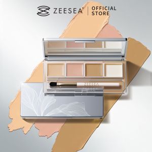 【Genuine】ZEESEA Bảng Màu Che Khuyết Điểm Ba Màu/Đĩa Sửa Chữa/Che Khuyết Điểm Che Vết Trên Mặt Mụn Cơ Tàn Nhang Kem Che Khuyết Điểm Lâu Trôi Chống Thấm Nước Và Mồ Hôi Vết Thâm Quầng