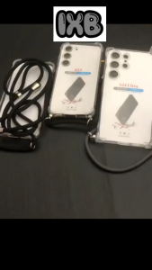 IXB iP 17 /16 /15+/14 pro max/14+/13/12 /11/XS/XR/7+/8+ Transparent Lanyard sling Strap string phone case