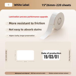 Waterproof Colorful Label Printing Paper D110/D11/D101/H1S Thermal Sensible Stickers Name Tags for Jingchen Coding Machine