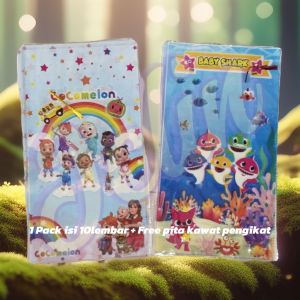 Plastik Bingkisan Ultah Cocomelon Baby Shack / Plastik Ulang Tahun (10lembar)