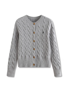 Áo Len Cardigan Dệt Kim Cổ Tròn Thêu Kiểu Hàn Quốc Cho Nữ Mùa Thu Đông Mới Về Thường Ngày Đa Năng Mềm Mại Thời Trang Áo Khoác Ngoài