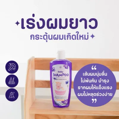 แชมพูอัญชันเด็ก1ขวดขนาด250ml LABHOUSE แชมพูเด็กสูตรอัญชัน Baby Shampoo