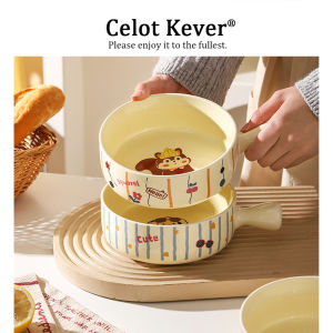 Ceramic Serving Bowl with Handle