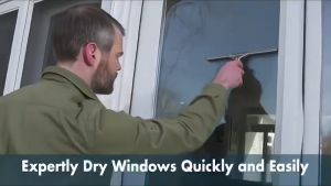 OLEVO Professional Steel Window Glass Squeegee Wiper Water Scraper with Rubber for BathroomCar GlassHotelRestaurant