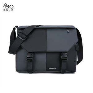 ABOSOLE Men Bags Mens Shoulder Bag Cross Body Bag Leisure Messenger Bag Color Blocking Design Large Capacity Sling Bag Anti Theft Casual Bag Men Fashion Briefcase Waterproof Oxford Fabric for Sport Street Travel Outdoor