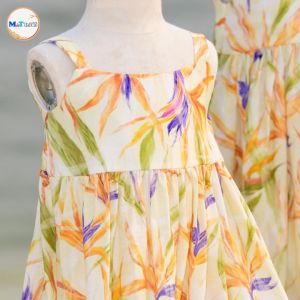 VÁY BÉ GÁI HAWAII 2 DÂY XÒE NHẸ MÁT MẺ - MT 2487