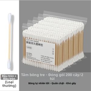 TANGJIXIONG | Tăm Bông Đa Năng Gỗ