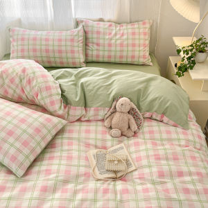 Violet | Lavender Minimalist Cotton Bedding Set 4-Piece