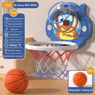 BABYSHOME | Rổ Bóng Rổ Trong Nhà Ít Ồn cho Trẻ Em