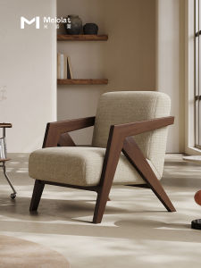 Melolat Mid-Century Modern Single Sofa Chair Designer Richard Light Luxury Balcony Casual Chair Italian Minimalist Style Home Furniture