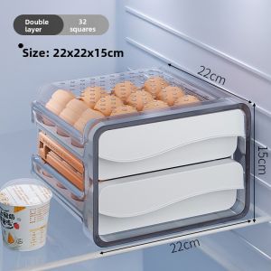 Zhifan | Egg Storage Box for Refrigerator Home Kitchen Organizer