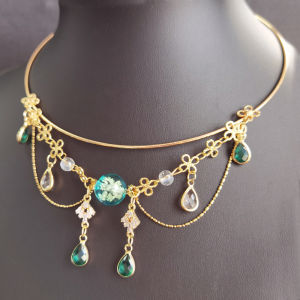 Phụ Kiện Trang Sức Cổ Điển Thường Ngày Vòng Cổ Phụ Kiện Tóc Áo Vest Hanfu Trang Sức Đa Năng Cho Phụ Nữ Trẻ Thời Trang Hợp Kim