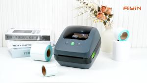 AiYin AS240 เครื่องปริ้นความร้อน ใบปะหน้า USB/BT ฉลากสินค้า/บาร์โค้ด ไม่ใช้หมึก Thermal Printer