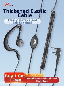 First | Durable Tactical Ear Hook K Head Adapter Earphone