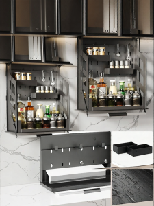 QIANJU | Manual Lifting Vertical Pull Basket For Kitchen Cabinets
