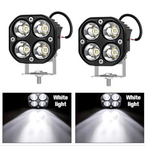 Đèn Pha LED Ô Tô 40W Hai Màu Đèn Pha Xe Máy Đèn Sương Mù 3 Inch Cho Xe Tải ATV UTV Địa Hình Xe Jeep 4x4 12V 24V IP68