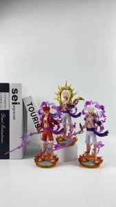 Bandai | NEW 19cm One Piece Luffy Gear 5 Anime Figure Sun God Nikka PVC Action Figurine Statue Collectible Model Doll Toys Children Gifts