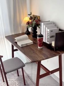 Table dining table home use 2025 new small apartment simple rental room for dining catering commercial rectangular table and chairs