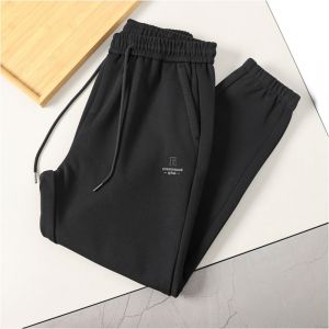 Quần Dài Nam Ấm Áp Mùa Đông Ống Rộng Cạp Vừa Quần Dài Thường Ngày Bằng Vải Nỉ Dày Phong Cách Đường Phố Quần Dài Mùa Đông