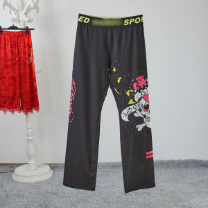 Quần Tập Yoga in Họa Tiết Xương Sọ Mùa Hè 2025 Quần Dài Thể Thao Thường Ngày Eo Thun Quần Dài Thường Ngày Cho Nữ