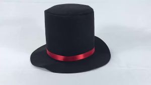 Black Magician Prop Hat Felt Cloth Top Hat Ringmaster Hat Snowman Hat Cosplay Party Decoration Hat