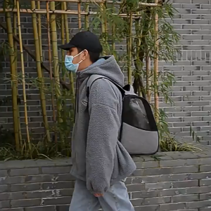 Balo Pet Cute có mái che xếp lên dành cho chó mèo - T3 PETS SHOP