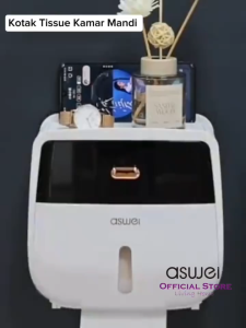 ASWEI A75ZJH Double-Deck Bathroom Tissue Box - Kotak Tisu Kamar Mandi Dua Tingkat