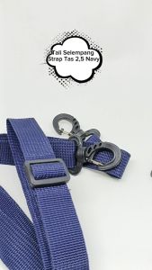 Tali Selempang Strap Tas Pria Lebar 25 cm Warna Biru Navy Dongker