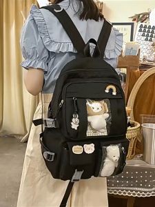 กระเป๋าเป้สะพายหลัง นอกจากนักเรียน จุของได้เยอะ กระเป๋าย่อน สไตล์เกาหลี