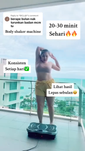 【Ready Stock】Mini Slimming Vibration Platform Machine Fat Burning Slimming Lazy Weight Loss Shaking Workout Ultimate Oscillating  Machine Trainers Home Gym Trainer Fast Weight Loss