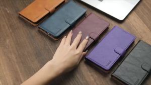 szhaiyu | Premium Leather Wallet Card Pocket Case For Samsung Galaxy Z Fold 8 Ultra 7 6 5 4 Magnetic Cover Closure Flip Kickstand Cover