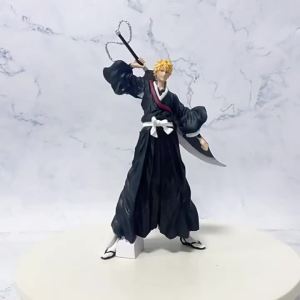 Bandai | Bleach Anime Figure Kurosaki Ichigo Action Figure Aizen Sousuke/Hitsugaya Toushirou Figurine PVC Model Collection Toy Gifts