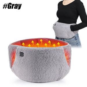 RGGMQQ 1PCS USB Heating Waist Belt - Portable Heated Pad with Hand Pockets 3 Heat Levels Back Pain Relief (No Power Bank)