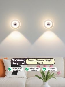 HAOXIANGJIA | Smart Induction Clock Night Light Easy Installation