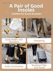 ZHIHAOEN | Soft Moisture-absorbing Non-slip Thin Latex Insoles Summer