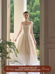 XXNING | Đầm Sequin Viền Ren Sang Trọng Pháp