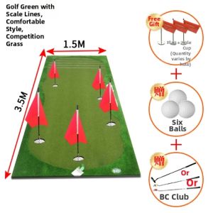 B·C·GOLF | Indoor Outdoor Golf Putting Green with Alignment Lines