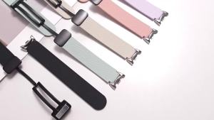 NEW lychee grain Silicone Strap For Xiaomi Watch 10 Sports Band For Xiaomi Mi Band 8/9/10 NFC Silicone folding magnetic strap