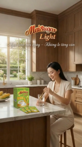 Đường bắp ăn kiêng MaiSugar Light (NUTIFINE) - Hộp 50 Gói