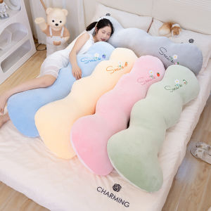 Cute Long Pillow for Women Sleeping Side Sleepers Leg Clasping Pregnant Women Dormitory Bed Headrest Crystal Ultra Soft PP Cotton Filling