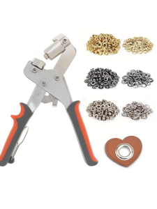 3/8 Inch Grommet Kìm Bộ 500 Bộ Silicon Grommets Cầm Tay Bấm Lỗ Dụng Cụ Da Vải Quần Áo Đa Năng Thép Không Gỉ