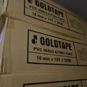 GOLD TAPE สีดำ แพ้ค10ม้วน เทปพันสายไฟ สีกัน